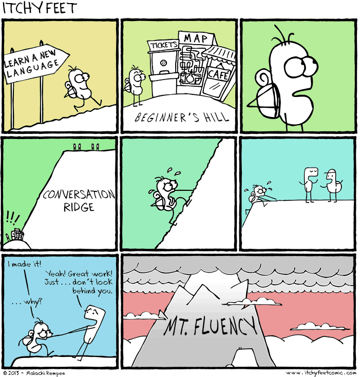 Comic about learning another language