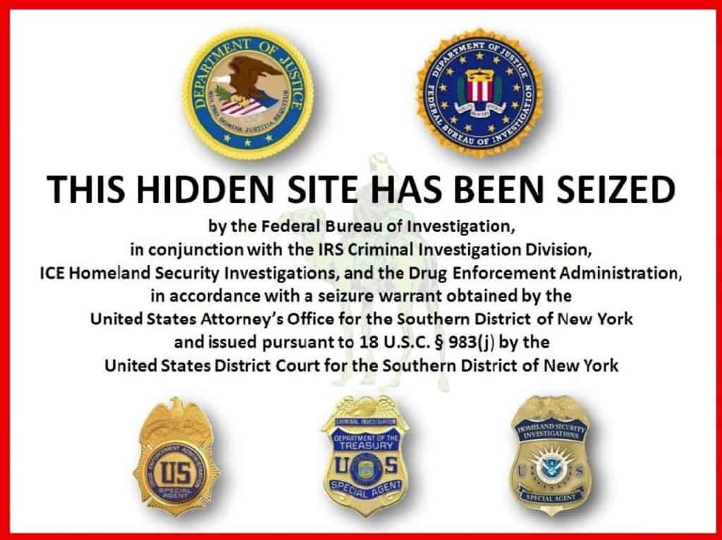 FBI site seizure notice