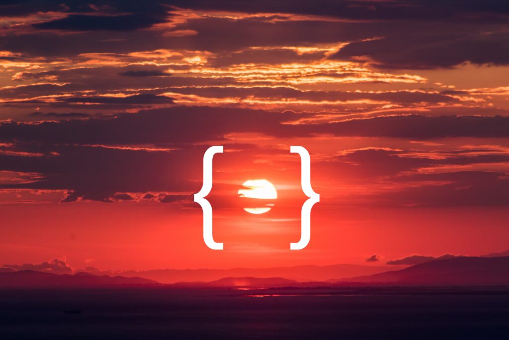 sunset with brackets